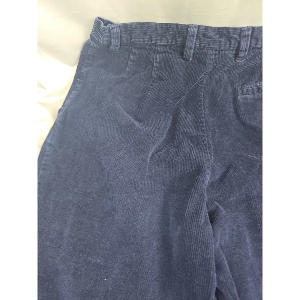 Vintage Y2K Corduroy Pants By Northern Reflections Womens 12 Blue Cotton Stretch